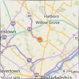 Arcadia University Location Map