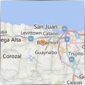 Universidad Central de Bayamon Location Map