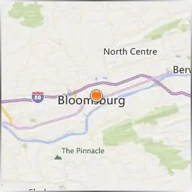 Bloomsburg University of Pennsylvania Location Map Bloomsburg University of Pennsylvania Location Map