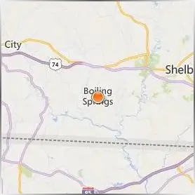 Gardner Webb University Location Map