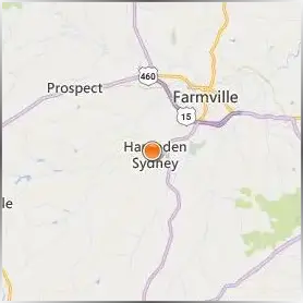 Hampden Sydney College Location Map Hampden Sydney College Location Map