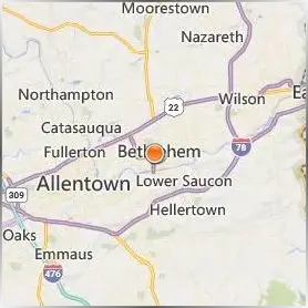 Moravian University Location Map