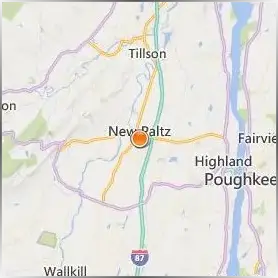 State University of New York at New Paltz Location Map State University of New York at New Paltz Location Map