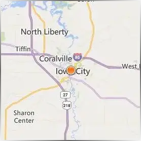 University of Iowa Location Map University of Iowa Location Map