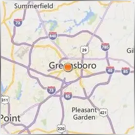 University of North Carolina at Greensboro Location Map University of North Carolina at Greensboro Location Map