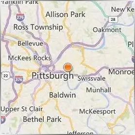 University of Pittsburgh Location Map University of Pittsburgh Location Map
